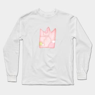 Pink Patched Crown for Princess Long Sleeve T-Shirt